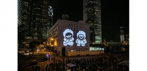disguise is projection partner for Lumieres Hong Kong