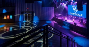 PixelFLEX mobile LED system installed in Top Golf venue